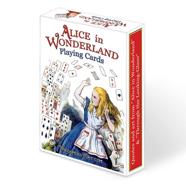 Alice In Wonderland Playing Cards - Red Back Deck