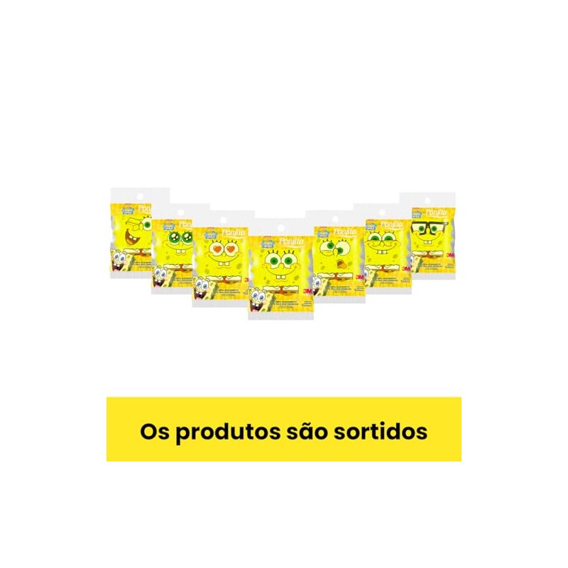 PONJITA 3M Esponja de Baño para Niños Bob Esponja Diseños