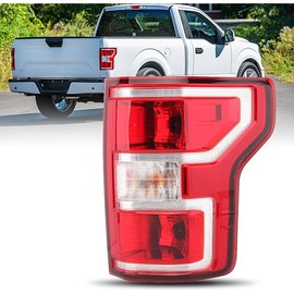 Passenger Side Tail Light Assembly Compatible with Ford F150 F-150 2018-2020 With Halogen Bulb and Harness Right Tail Lamp