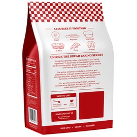 Bakers Club Artisan Dough Conditioner – Bread Improver & Baking Enhancer for Better Texture, Volume & Shelf Life – Sourdough, Pizza Crust, Bagels, Muffins, Cakes, Cookies & Pies Enhances Any Flour 10oz