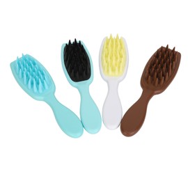 4pcs Hair Brush Comb Silicone Promote Circulation Detangling Hair Brushes Portable Scalp Massage Brushes for All Types Hair Pet Hair