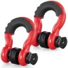 2 Pack 3/4\" D-Ring Shackle 62832 Lbs (28.5 Ton) Break