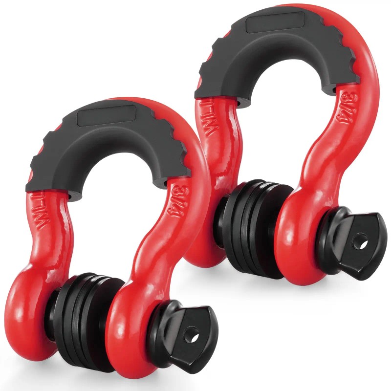 2 Pack 3/4\" D-Ring Shackle 62832 Lbs (28.5 Ton) Break