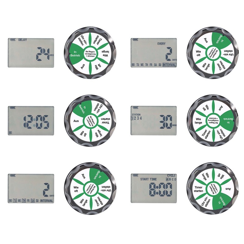 Royal Gardineer Accessories for Lawn Irrigation System: Irrigation Computer BWC-400