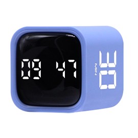 Productivity Timer Flip Gravity Sensor Cube Timer Countdown & Countup,Mute & Vibrate & Sound，5/10/30/60min (blue)