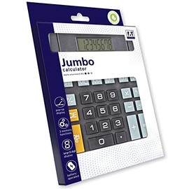 BG Jumbo Pop-up Display 8-Digit Display Desktop Black Calculator