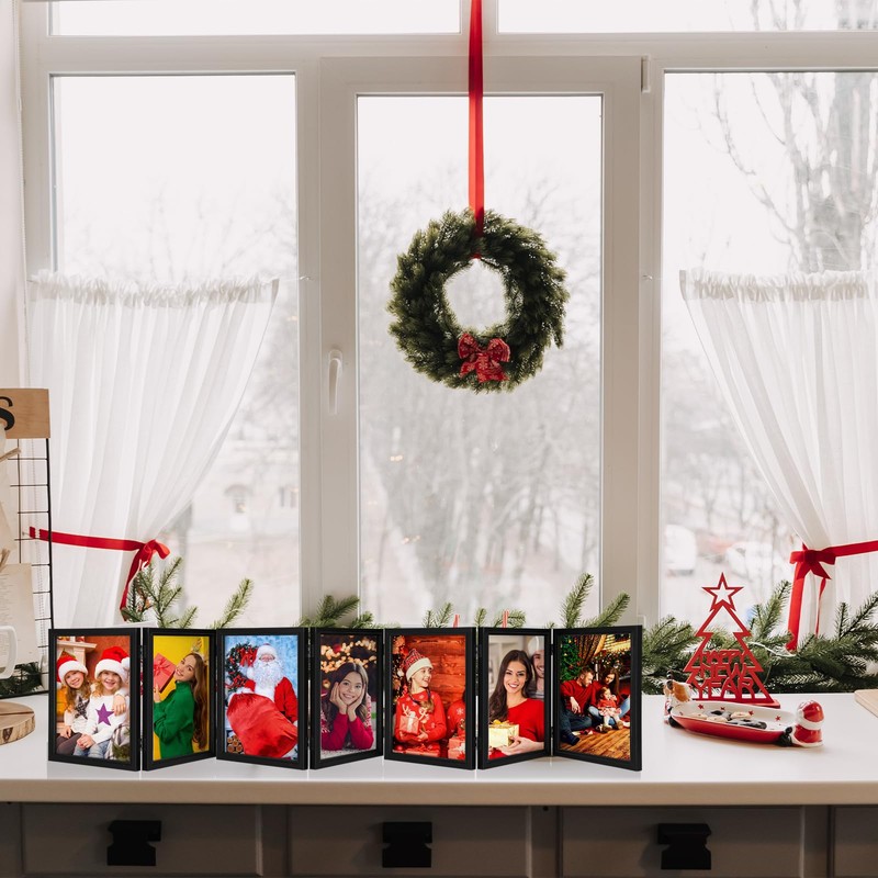 Sintuff 7 Picture Frame 5 x 7 Folding Hinged Picture
