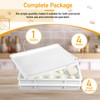 Tioncy 4 Pcs Pizza Dough Proofing Box Pizza Dough Container