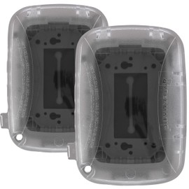 Intermatic WP5100C Weatherproof Electrical Box - Single Gang, Versatile Outdoor Outlet Cover - Secure and Waterproof Design for Outdoor GFCI Outlets, Durable Plug Cover - 2 Pack