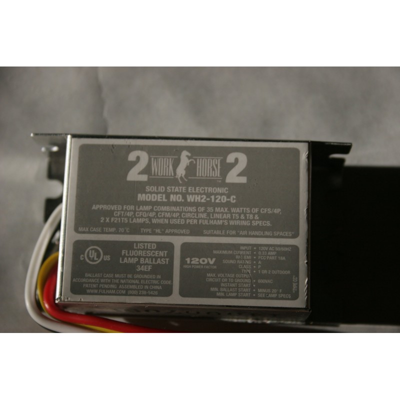 - Fulham WH2-120-C Workhorse 2 Flourescent Lamp Ballasts - 120v