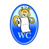 FACKELMANN Bathroom Toilet Signs Plastic 4" x 2.75"
