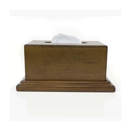 Maykoosh Handcrafted Haven Decorative Wood Tissue Box with Felt Lined Hidden Gun Concealment Compartment, 8.25 x 12.25 x 6 inches