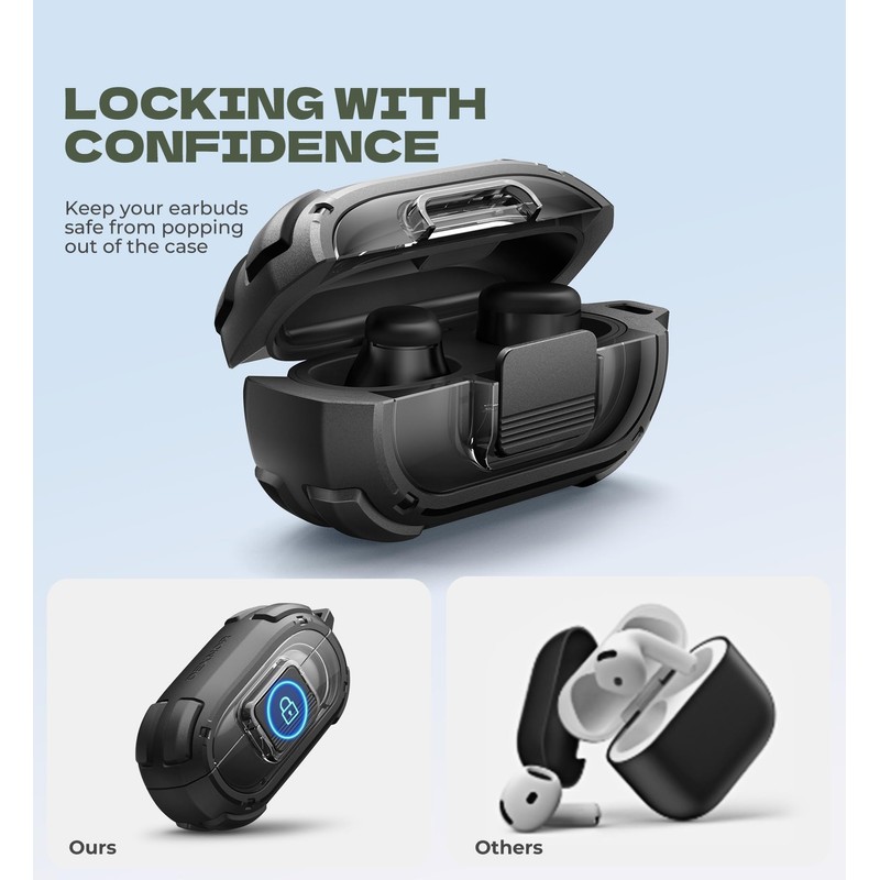 Dexnor for Beats Solo Buds Case with Drop-Proof Lock, Shockproof