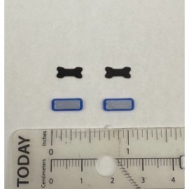 Non-operating Lightbars 2 Pack 1/64 Mini Whelen Edge Blue Lightbar Police Fire Truck Sheriff EMS