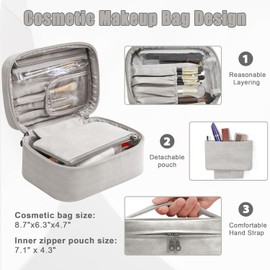 KEYTANG Hardside Expandable Spinner Wheels Luggage Suitcase with Backpack 5 Piece Set, Pink