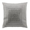Madison Avenue Pillow, Glass Rhinestones in Dazzling X Pattern, Statement