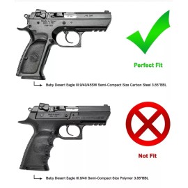 Masc Holster Fits Baby Desert Eagle II 9/40/45 COM 3.64”BBL Leather Paddle Holster #1235# RH