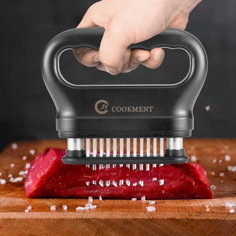 JY COOKMENT Meat Tenderizer Tool with 48 Stainless Steel Ultra