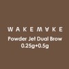 WAKEMAKE Powder Jet Dual Brow 0.25g+0.5g, Color:05 Dark Brown