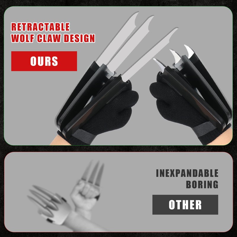 Heyseri 2 PCS Wolf Claws, New Upgrade Wolf Claws with