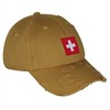 JPAK Swiss Flag Vintage Dad Hat Frayed Embroidered Cap Soccer