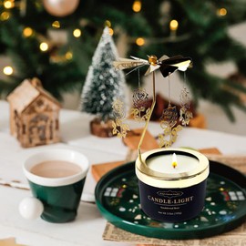 Kelly's Custom Candles Birthday Gifts for Women,Her,Funny Gift for Her,Unique Candle Gifts for Colleagues,Mom and Wife,Birthday,Rotating Scented Candles(Rose).