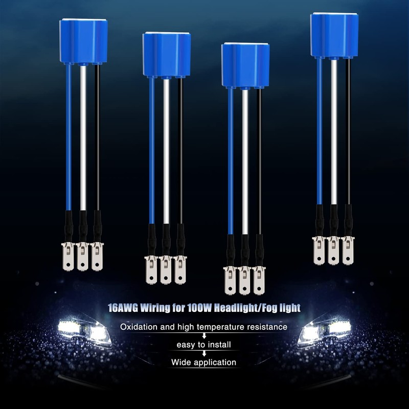 4 Pcs Ceramic H4 Socket VooGenzek H4 9003 HB2 Wiring