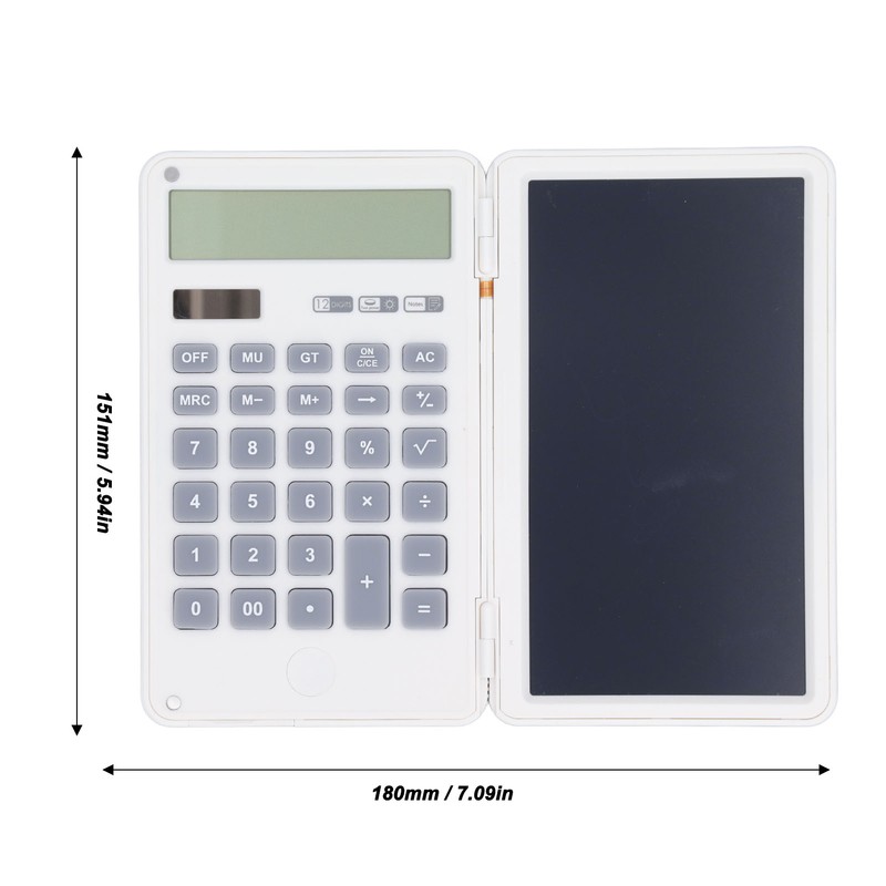 Calculator Handwriting Board Foldable Portable 12 Digits Display Scientific Electronic