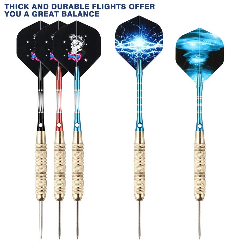 Dart Accessories Kit Including Aluminum Dart shafts,Dart Flights, Flight Savers,