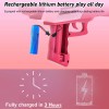 132 Hole Electric Automatic Light Bubble Machine Bubbles Gun for