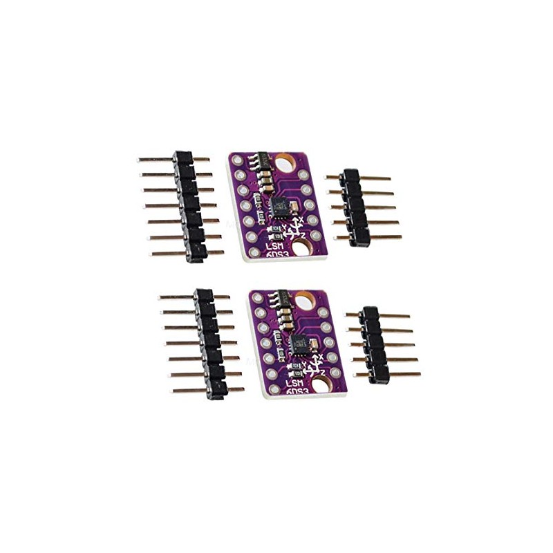 Hailege Set of 2 LSM6DS3 LSM6DS3 Accelerometer Gyro Built-in Digital