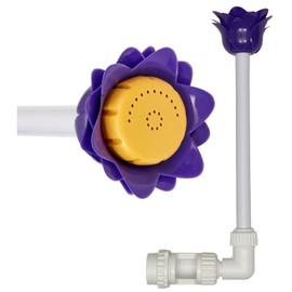 Tulip Flower Pool Waterfall Fountain Spray – Adjustable Pool Water Sprinkler & Aerator for Inground & Hard-Sided Aboveground Pools - Easy Attach to Return Fitting - Fully Variable Height & Location