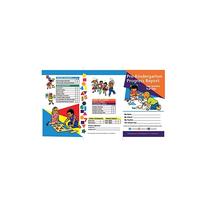 Hayes Pre-Kindergarten Progress Report (4 and 5 Year olds) -