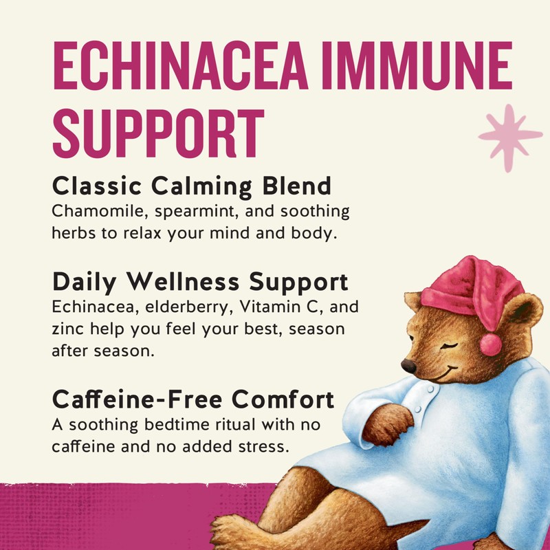 Celestial Seasonings Sleepytime Wellness Echinacea Immune Boost, Caffeine Free, 20