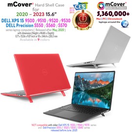 mCover Case Compatible ONLY with15.6" Dell XPS 15 9500 9510 9520 9530 / Precision 5550 5560 5570 Series Laptop - Clear