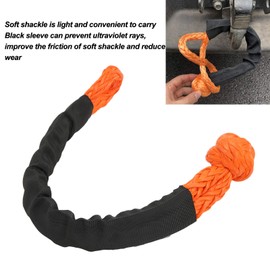 Rope Shackle, Pack of 2, Synthetic Soft Shackle, 21 Ton Break Resistance, Flexible, Lightweight Rope Shackle for Trucks, SUVs, SUVs, SUVs