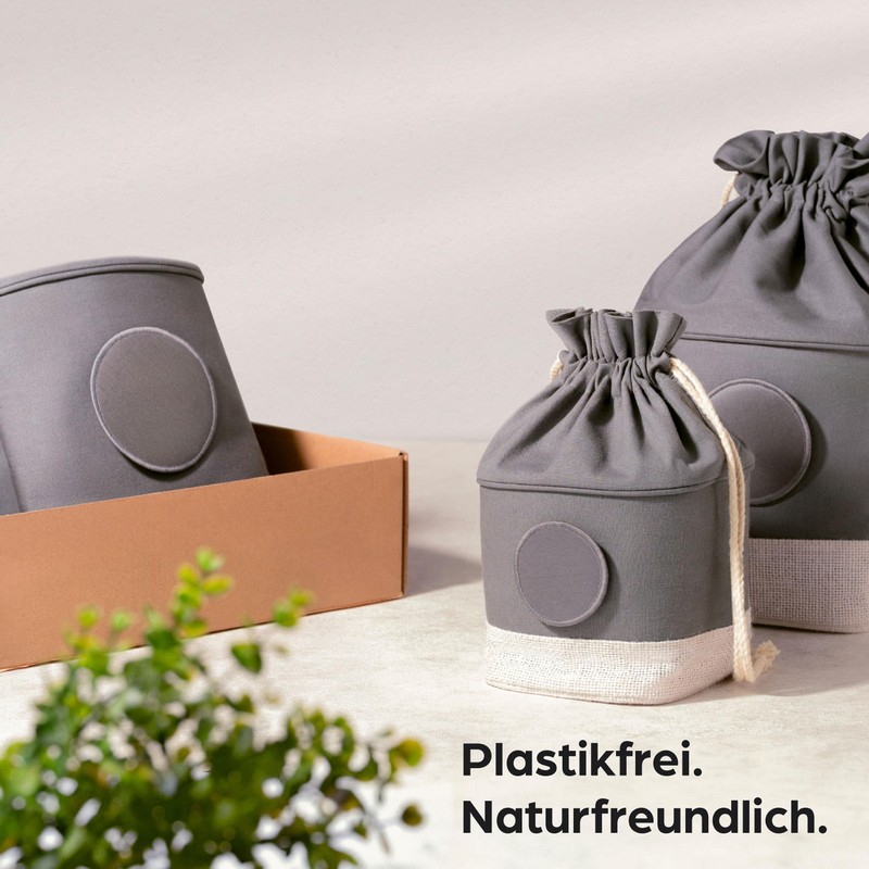 Potato Storage Box Set of 3 - Sustainable Jute Storage