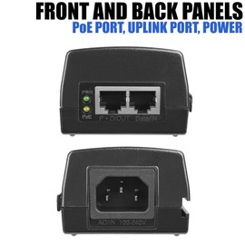 BV-Tech Gigabit Power Over Ethernet PoE+ Injector | 30W | Plug & Play | up to 325 Feet