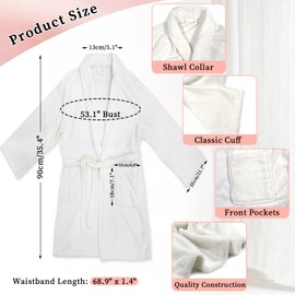 My Novel Things Birthday Gifts For Women, Bathrobe Gift Set With Silky Satin Sleep Mask, Spa Gifts For Women, Spa Set Scented Candles, Self Care Gifts 7 Pack Set Suitable For Women Christmas Gift Grey