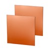 QWORK® Pack of 2 Copper Plates, 99% Pure Copper Sheet,