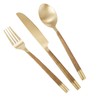 Wollet Pure Copper Tableware Set, Spoon Fork Knife Brass Western