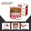 BOZZYS Lockout Tagout Locks 6-Pack｜OSHA Blue Loto Locks Keyed Different｜2