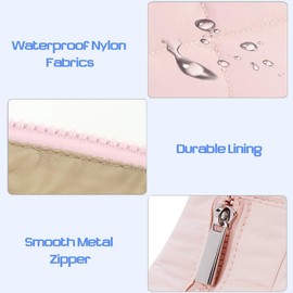 Small Crescent Puffer Purse Shoulder Bag for Women Nylon Quilted Purses Bag Adjustable Shoulder Strap Puffy bag, Pink