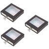 Ipetboom 3pcs Stylish Square Eyelash Box Handle Open Window Drawer