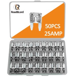50Pcs 25A Mini Blade Fuses, 25A MiniFuse, ATM APM Blade Fuse, Fusibles Automotive Car MiniFuses Assortment, Mini-Boat-fuses, ATM APM Kit for Car/RV/Truck/Motorcycle
