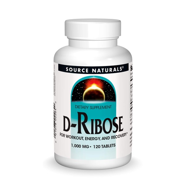 Source Naturals D-Ribose, for Workout, Energy, and Recovery, 120 Tablets