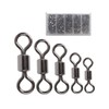 Facikono Fishing Barrel Swivels Set, 210pcs Rolling Bearing Snap Connector