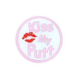 Navika Kiss My Putt Glitzy Ball Marker with Hat Clip