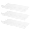 HEIHAK 20 Pack Clear Acrylic Slatwall Shelves 4.5 x 10