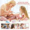 Morovanlaza Maquillaje Lavables para niñas, 30 Piezas Kit de Maquillaje